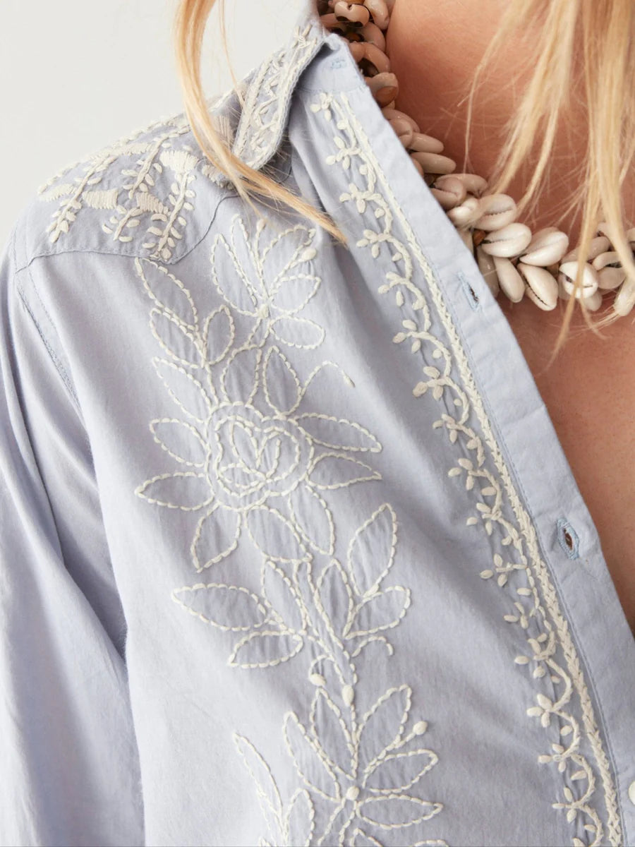 CHEMISE GANGES INDIGO