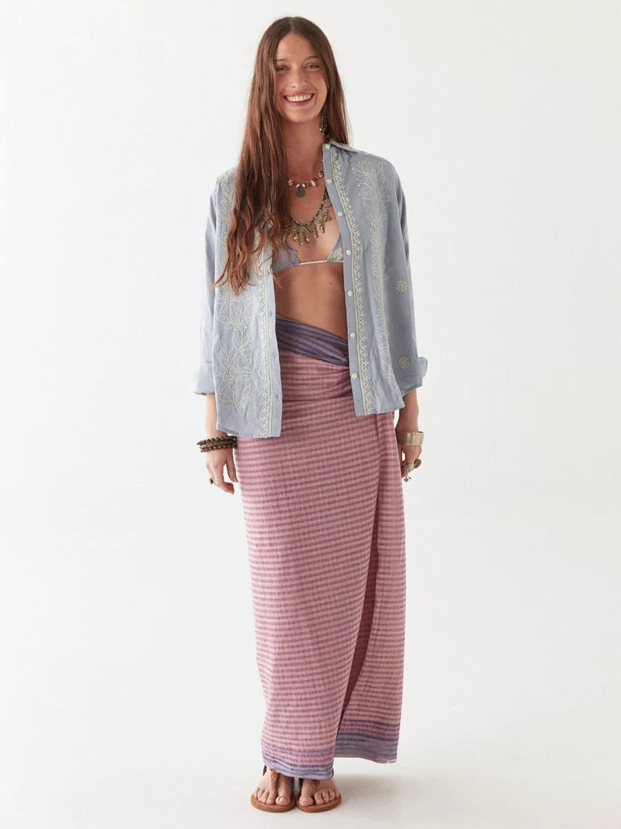 CHEMISE GANGES INDIGO