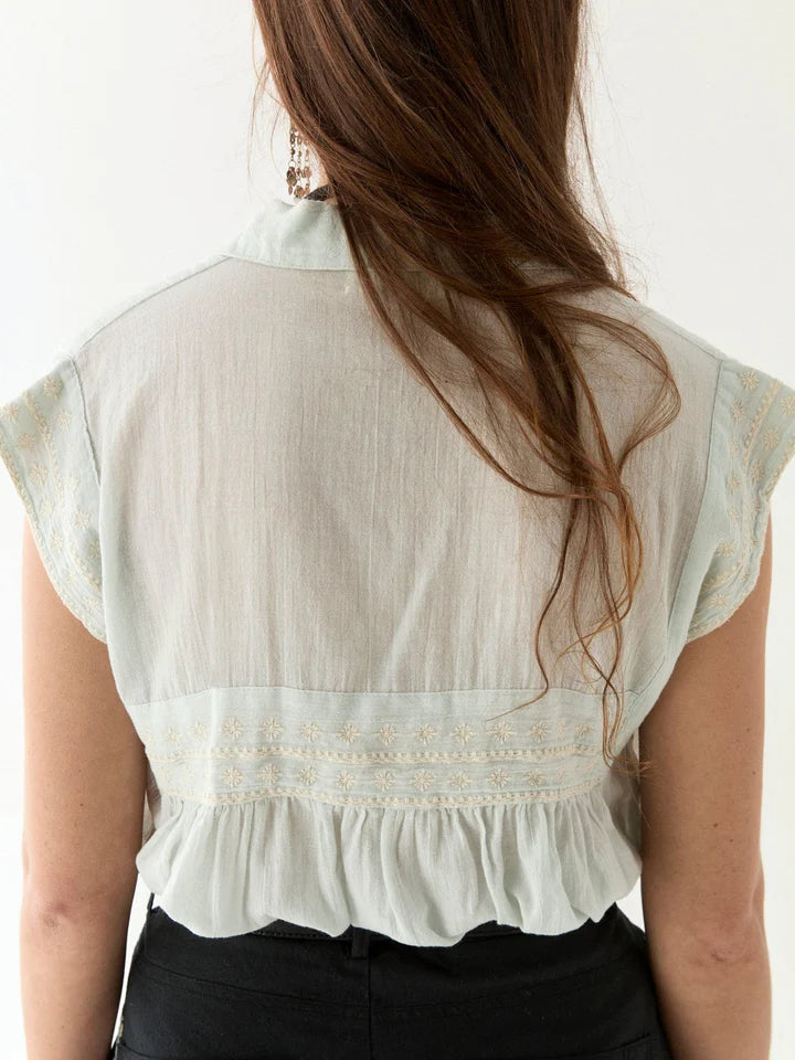 CHEMISE MAFALDA AZZURO